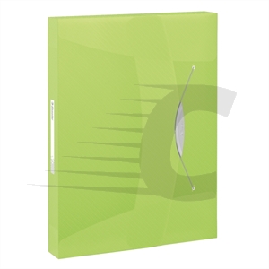 Pasta de documentos Esselte | Polietileno | Verde transparente | 47mm | A4