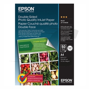 Papel fotográfico de dupla face para impressoras a jato de tinta Epson S400059 140 g | A4 | 50 folhas