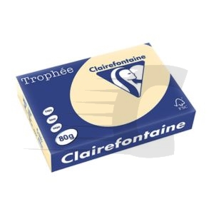 Clairefontaine Papel de cor creme 80 gr A4 (500 folhas)