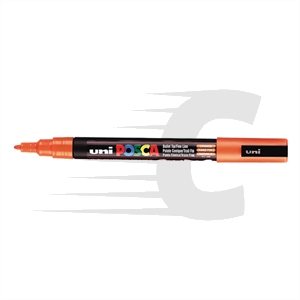 Marcador Posca PC-3M | Ponta redonda 0,9 - 1.3 mm | Laranja brilhante
