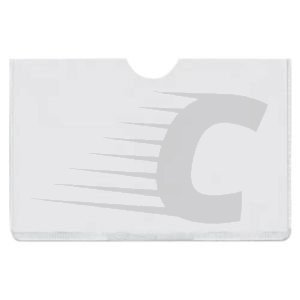 Esselte Porta-cartões de PVC transparente | 60Q NIF 87 × 56 mm (horizontal) 100 unidades