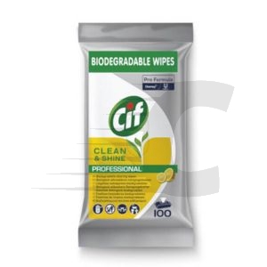 Cif Toalhetes de limpeza biodegradáveis Pro Fórmula | 100 unidades
