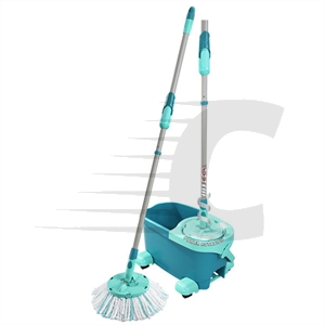 Leifheit Set Clean Twist Mop Ergo Mobile 2.0 - Esfregona giratória e balde com rodas
