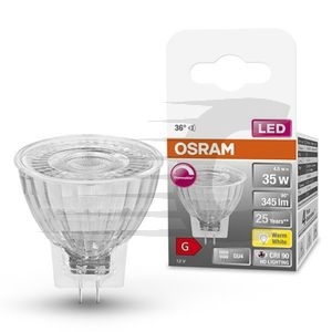 Osram lâmpada LED GU4 luz quente regulável 4,5W | 35W