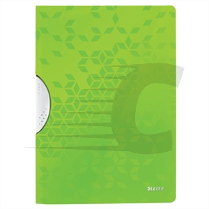 Pasta com clips Leitz | verde | 78 mm| A4