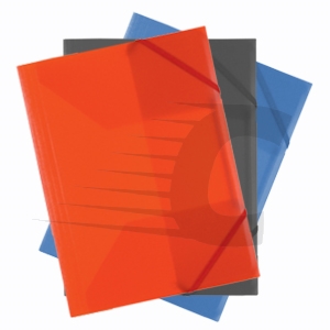 Pasta de plástico com elásticos Ekrin | Varias cores | Tamanho Folio