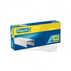 Rapid | Agrafos galvanizados 26/6 5.000 unidades