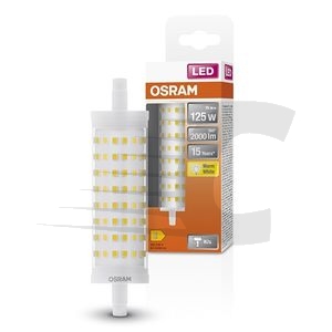 Osram lâmpada LED R7S luz quente 15W | 125W