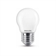 Lâmpada Philips LED E27 | bola mate | luz quente | 6,5 W