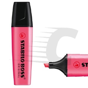 Marcador cor de rosa fluorescente Stabilo Boss 70/56