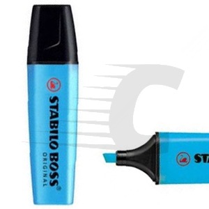 Marcador azul fluorescente Stabilo Boss 70/31