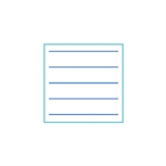 Folio Pautado Horizontal