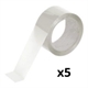 Pack 5x Fita de embalagem transparente| 50mm x 66M